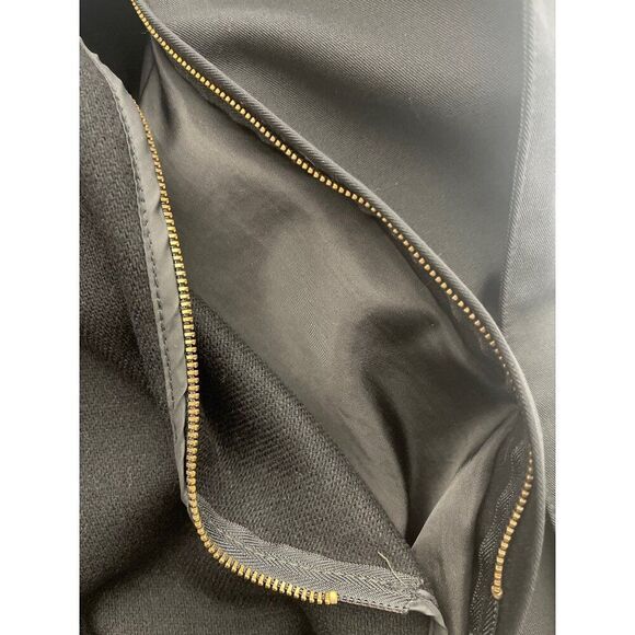 Talbots Women Black Traditional Long Coat Size 14 - Picture 8 of 9